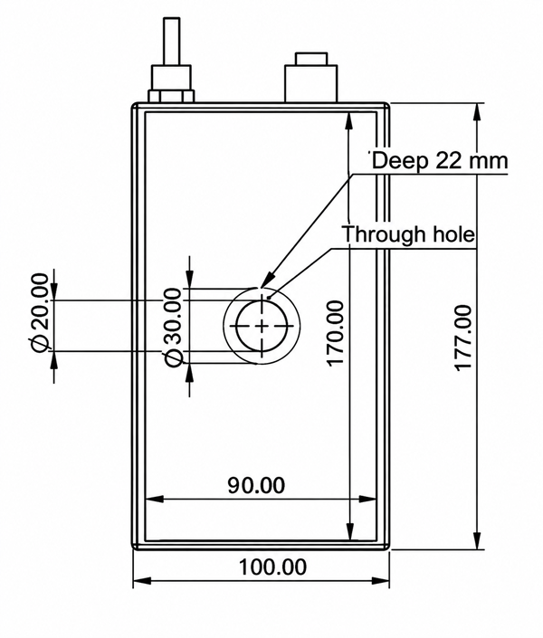 MDA Metal Detector Amplifier JSB8125 Dimensions